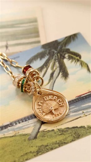 Introducing our Limited Edition Palm Beach Pendant…its our 3rd drop for the holiday season 🌴☀️We have been working on this design all summer and excited to launch it today! Designed with a vintage Palm Beach feel, handcrafted and made in Palm Beach County, we couldn’t be more excited for this launch! Our State tree, the Sable Palm is represented with a single palm frond and a solitary diamond in the center. Above our towns name is etched in all caps with the year our town was settled at the bot