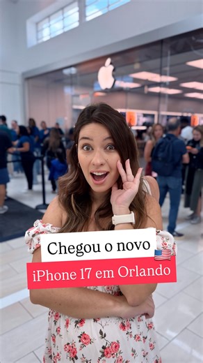 Gabriela Santos | Tudo sobre Orlando on Instagram: "Comenta CELULAR pra receber o Link ✅ O novo iPhone 17 começou a ser vendido hoje na Apple de Orlando, com 4 modelos disponíveis: 📲 17 básico 📲 17 Air (novidade) 📲 17 Pro 📲 17 Pro Max As filas prometem ser bem grandes nos próximos meses então a gente sugere que você se antecipe e faça sua compra no site ⚠️ E não esquece que esses modelos novos não tem mais entrada para chip físico, SOMENTE eSIM 🛜 Quer comp