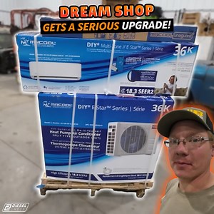 DREAM SHOP Gets a Serious Upgrade! (How Hard can HVAC be??) | Diesel Creek