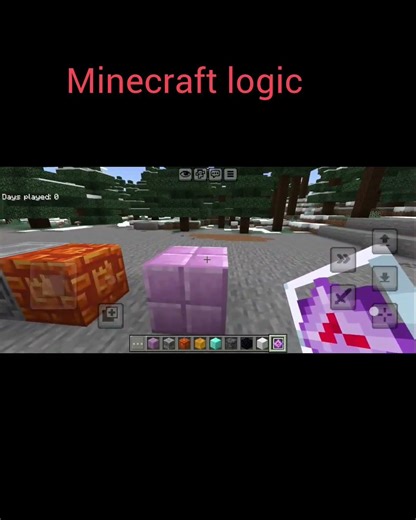 Only Minecraft Can Do This 😂Minecraft Logic Be Like#minecraftshorts