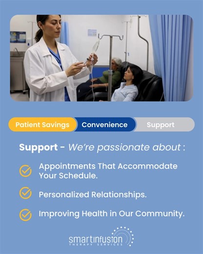 At Smart Infusion, your #InfusionCare is our priority! We’re passionate about supporting you every step of your journey. Contact us today for the personalized care you deserve. https://bit.ly/3WBRN80 | Smart Infusion Therapy Services | Facebook