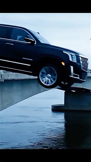 Cadillac Escalade Falls Off Bridge into River 😱 | Car Crash Short