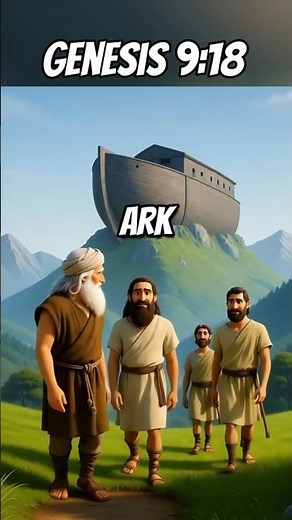 Genesis 9:18 👪: Shem, Ham, and Japheth—The Sons of Noah and Ancestors of All Nations (3D Animation )