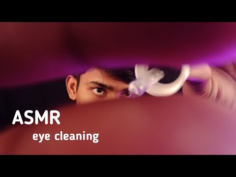 ASMR eye cleaning 👁 the best visual triggers 😴