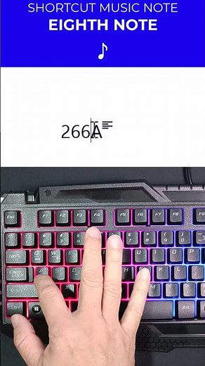 Word Shortcut: How to Type Eighth Note (♪) Music Symbol in Microsoft Word | Shorts