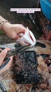 This is the first time I've seen such a clever and quick way to clean snakehead fish. #shorts