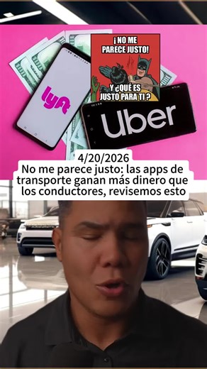 No me parece justo: las apps de transporte ganan más dinero que los conductores, revisemos esto 👀 #uber #drivers #gigeconomy #revenuegap #fyp #foryou #instacart #tiktok #sparkdriver #doordash #cuantosegana #choferuber #amazon #viral #lyft #josepolanco #amazonflex #ganaciasuber