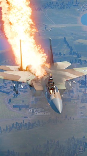 F-15 Pilot Forced to Eject After Jet Catches Fire — Simulation ! | HR Creativity