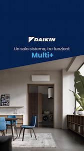 Il nuovo #Daikin Multi rivoluziona il comfort di casa tua! ❄️🔥💧​ 🔃 Gira lo schermo e scopri le novità esclusive di Multi , il sistema all-in-one che non solo climatizza e riscalda, ma ora ti garantisce ancora più acqua calda sanitaria!​ 🚀 Cosa cambia?​ 🔹 Fino a 4 ambienti climatizzati contemporaneamente per il massimo benessere.​ 🔹 Serbatoi fino a 230 litri per un’acqua calda sempre disponibile.​ 🔹 Ancora più sostenibile: con Home Hub e in presenza di un impianto fotovoltaico accumuli ene