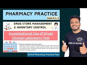 Drug store management and inventory control | Investigational use of drug | Clinical Laboratory test