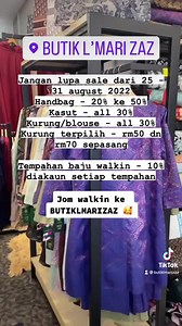 38 reactions | SALE DARI 25 - 31hb AUGUST 2022 - handbag 20% - 50% -...