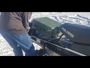 Polaris snowmobile tunnel storage box (cheap and easy).