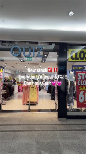 Closing Down Sale at Quiz Clothing in Carlisle