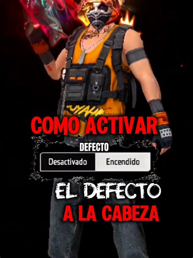 COMO ACTIVAR EL DEFECTO A LA CABEZA 🍷🗿#freefire #sensibilidadefreefire #configuracionesfreefire