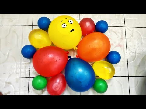 SPLASH OF FUN! 🤗 Colorful water Balloon Popping Challenge" Fun ballon pop