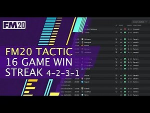 16 game WIN streak tactic FM20 - 4-2-3-1 Football Manager Tactic Analysis