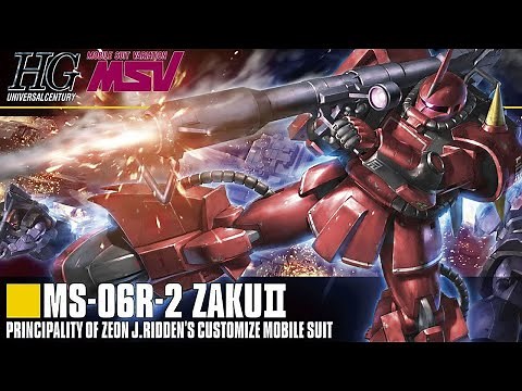 Gunpla "HG 1/144 Johnny Ridden's Zaku (MS-06R-2 ZAKUⅡ)" Unboxing, Assembly, and Review (including...