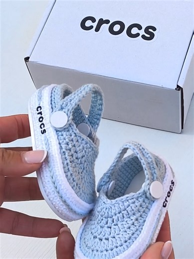 Crocs tejidos a crochet para bebé: las más tiernas