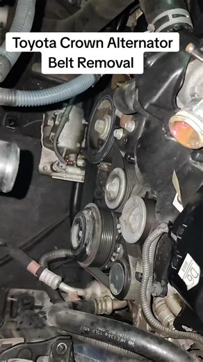 Toyota Crown Alternator Belt Removal - Step by Step Guide