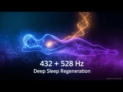Deep Sleep Regeneration – 432 + 528 Hz Body Healing Music