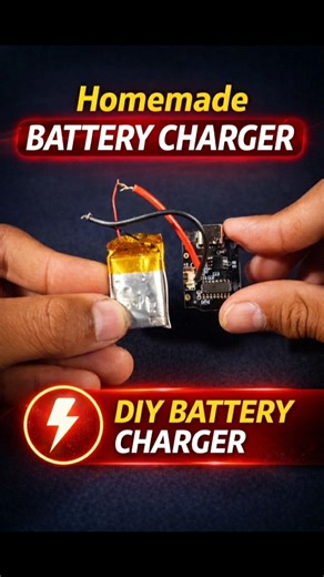 How to Make Battery Charger at Home ⚡ DIY Lithium Battery Charger #shorts