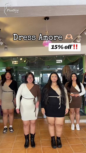 ✨ Dress Amore is now on 15% off for my beautiful plus size girlies 🤍 Elegant, comfy & super flattering on curves 🌸 Perfect outfit to make you feel confident and stylish every day ✨ Sizes available — don’t miss this amazing offer girls 🚨💕