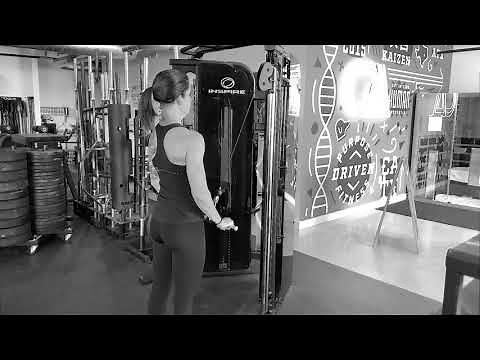 Standing Tricep Extension on Cable Machine