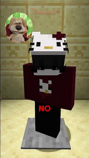 Minecraft, but TALKING BEN controls what i DO! #minecraft #shorts