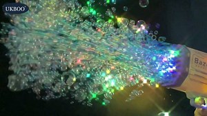 Watch Big Rocket Boom Bubble Gun with 69 Hole and Light on Amazon Live