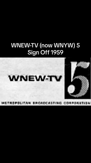 WNEW-TV (now WNYW) 5 Sign Off from 1959 Transmitter: Empire State Building, New York City Announcer: Lou Steele #fyp #TVSignOff #Fox5NY #WNEWTV #WNYW