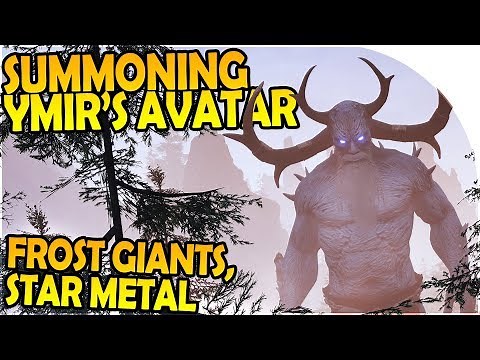 SUMMONING the NEW YMIR GOD AVATAR, STAR METAL, FROST GIANTS - Conan Exiles The Frozen North Gameplay