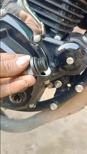 How to Engine oil leaking problem solve #shortvideo #bike