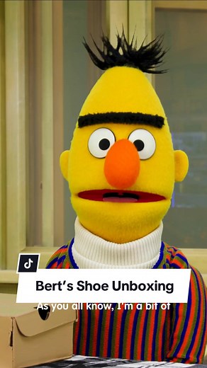We don't think that's streetwear, Bert. Maybe more like ranchwear! 🐴 #SesameStreet #BertandErnie #SneakerHead #Unboxing