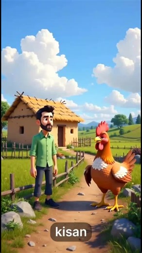 Gaon Ka Wi-Fi 😂 | Kisan Aur Murgi Funny Kahani 🐔End tak dekho!#FunnyStory#KisanAurMurgi#Comedy#Short