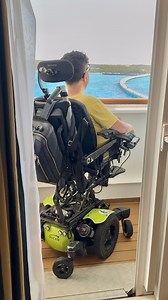 This weekend, I’m sailing on the Disney Magic cruise ship and my wheelchair accessible stateroom is excellent, so I wanted to share it with you! 🚢 This is a Deluxe Family Oceanview Verandah room and it’s incredibly spacious. In terms of accessibility, it’s perfect for my needs. There is a roll-in shower with smooth entry, plenty of space underneath the bed for a hoyer lift, and the balcony is accessible. If you have any questions about this room (or accessibility with Disney Cruise Line), just 