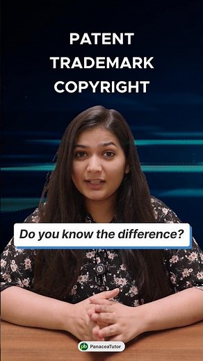 PATENT vs TRADEMARK vs COPYRIGHT | #shorts #ytshorts
