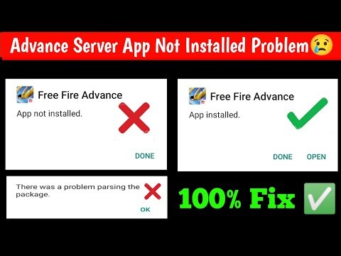 Free Fire Advance Server App Not Installed Problem Solve / Advance Server Not Installed Problem fix✅