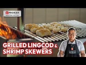 Grilled Lingcod & Shrimp Skewers on Argentine/ Santa Maria Grill | Prokan Infinity Argentine Grill
