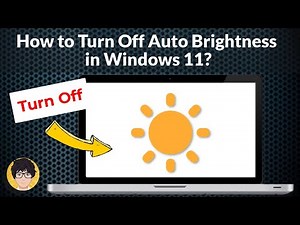 How to Turn Off Auto Brightness in Windows 11 | Windows 11: Auto brightness turn OFF