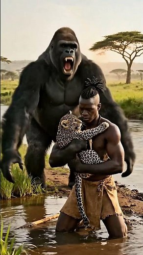 🔥 Adult Leopard Ambushed by Crocodile | Baby Leopard Runs for Help