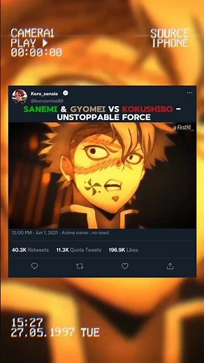 SANEMI & GYOMEI VS KOKUSHIBO - UNSTOPPABLE FORCE