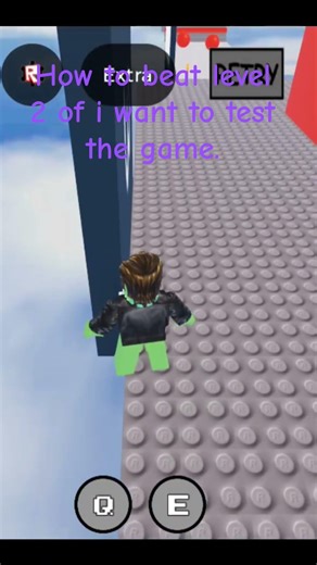 how to beat level 2 of i wanna test the game. #roblox #iwannatestthegame