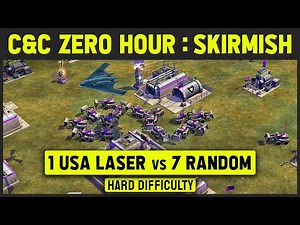 Command & Conquer: Generals Zero Hour - 1 vs 7 Hard Armies (Random) [1080p]