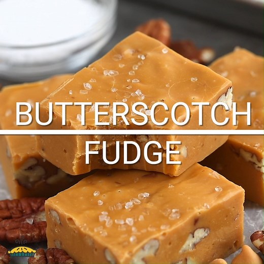 Move over salted caramel…salted butterscotch is in town. This Salted Butterscotch Fudge is an easy homemade candy recipe that’s sweet with the perfect hit of salt. It’s an EASY fudge recipe too – with pecans! https://www.crazyforcrust.com/salted-butterscotch-fudge/ | CrazyforCrust