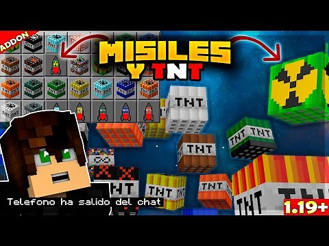 💥 Addon de TNT para MINECRAFT PE 1.19 | Nuevas TNT para Minecraft Bedrock ☢