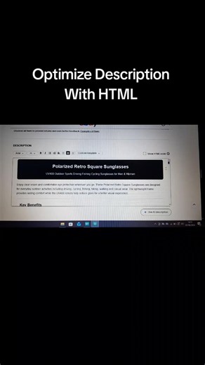 eBay Professional Description HTML Tips for Dropshipping Sellers