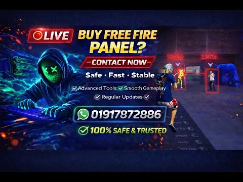 FREE FIRE PC PANEL OB53 UPDATED💻9X LIVE STEMER PANEL 🛑 AIMBOT AND LOCATION 100% ANTI BAN ✅