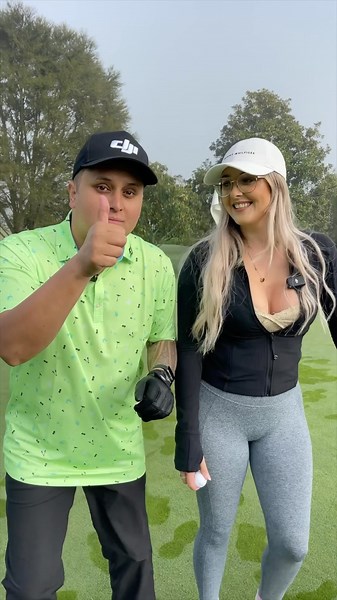 Leighton Clarke on Instagram: "The ATG BOYS took New Zealand’s largest 🌽 ⭐️ out to play a few holes 🕳️ 👀😂 This is how she got on! Loves a hole! Loves a golf shaft! Do you guys like this type of content? Let me know down below. @averagetradiegolfers"