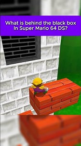 What is behind the black box in Super Mario 64 DS?😲