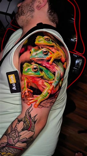 Aurelio Dinorog III ( Au ink Tattoo Panglao ) on Instagram: "Australian Tree Frog Tattoo Video #Auink#realismtattoo #realistictattoo #TagbilaranTattoo #portraittattoo #tattooart #tattooartist #tattoophilippines #panglaotattoo #tattooportrait #boholtattooartist #realistictattoo #panglaotattoo #tattooideas #tattooartistphTagbilaran Tattoo Panglao Bohol"